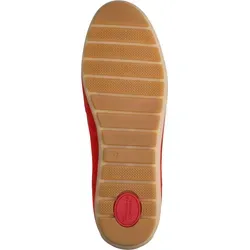 Tamaris Comfort Damen Mokassins aus Leder mit Schleife, Rot (Red Suede), 38 EU - Slipper & Mokassins für Damen mit Fitting Pad für individuellen Tragekomfort und flexibler Sohle für optimale Bewegungsfreiheit.