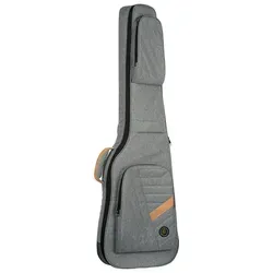 Ortega Deluxe Gigbag E-Bass Grau - Zubehör für Gitarre & Bass, 20 mm starke Polsterung für optimalen Schutz und praktische Halsstütze mit Klettverschluss für zusätzlichen Komfort.