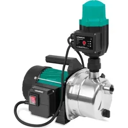 VONROC Gartenpumpe selbstansaugend 1000W - Automatische Wasserpumpe für effiziente Bewässerung - Wasserpumpen: Vollautomatische Hydrophorpumpe mit 1000W, integriertem Druckschalter und Trockenlaufschutz für zuverlässige Gartenbewässerung und hohe Förderleistung von 3500l/h.