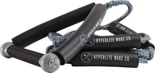 HYPERLITE 25FT SURF Seil 2025 + Hantel Grey - Leinen für Wakeboards, hochwertiges Surfseil mit 25 Fuß Länge für optimale Kontrolle und Spaß beim Wakeboarden.