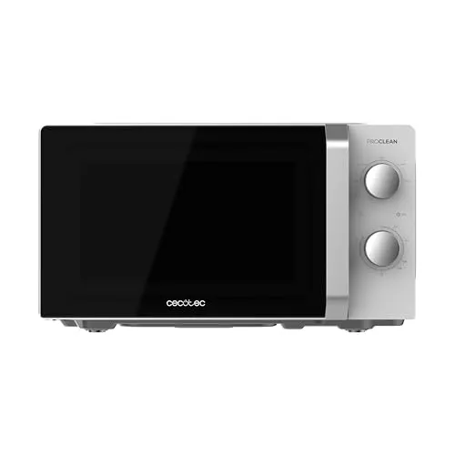 Cecotec Inverter Mikrowelle 19L - Proclean 2010 Weiß - Mikrowelle mit Inverter-Technologie für gleichmäßiges Garen, 19L Fassungsvermögen und 700W Leistung für perfekte Ergebnisse. 5 Leistungsstufen und Timer bis 30 Minuten für vielseitige Zubereitung.