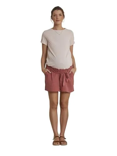 Vertbaudet Umstands-Shorts aus Musselin dunkelrosa 46 - Modische Umstands-Shorts aus weichem Musselin mit bequemen Dehnbund. Ideal für die warme Jahreszeit und bietet optimalen Tragekomfort.