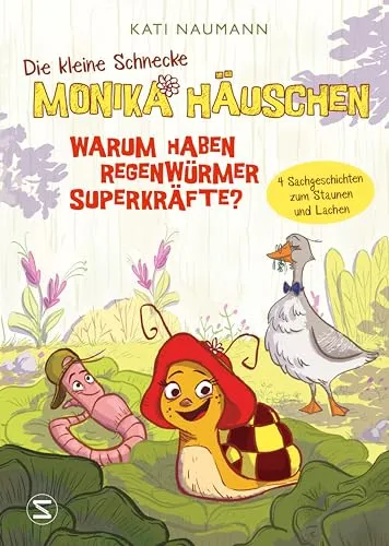 Die kleine Schnecke Monika Häuschen 1: Warum haben Regenwürmer Superkräfte?: 4 Sachgeschichten zum Staunen und Lachen | Lehrreich und witzig | ab 6 Jahren | Vorlesegeschichten über Flora und Fauna