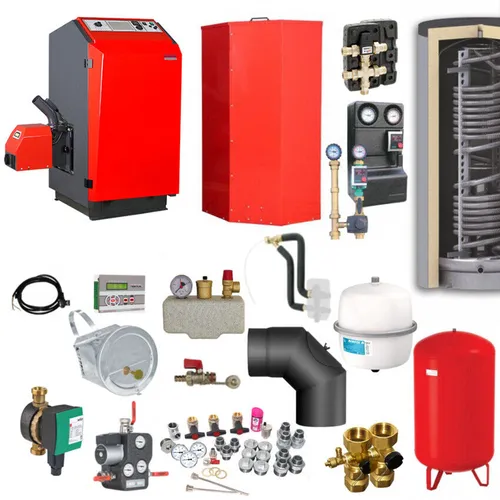 ATMOS Pelletkessel P14 | 14 kW Komplettset 5 - Pelletheizung, effizientes Kessel-Komplettpaket für Heizungs- und Brauchwasser mit 14 kW Leistung.