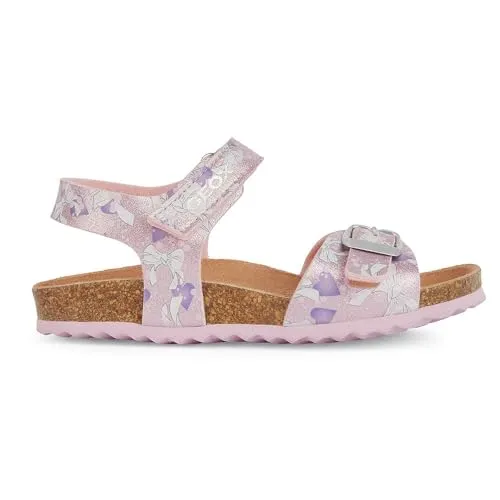 Geox Mädchen J Adriel Girl C Sandalen, C8842 Pink Lilac, 33 EU