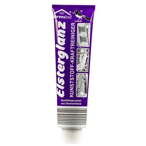 Elsterglanz Polierpaste Kunststoffpflege 150 ml - Autopflege & Motorradpflege, reinigt, poliert und konserviert Kunststoffoberflächen, ideal für Campingmöbel und Fensterrahmen, wasserabweisende Wirkung, Made in Germany.