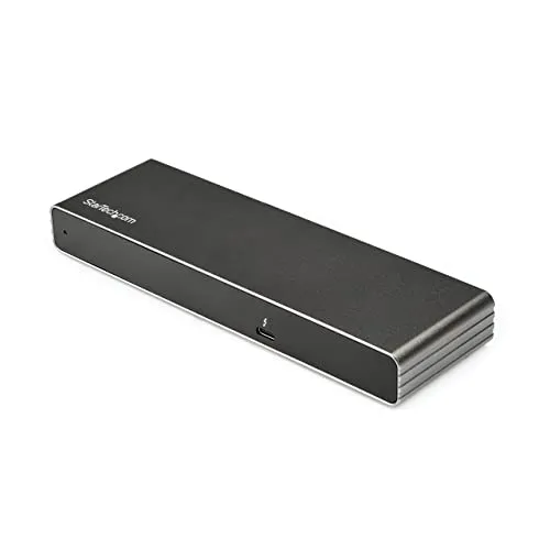 StarTech.com Thunderbolt 3 Dockingstation - Dual 4K 60Hz für Mac & Windows - Weiteres Notebook-Zubehör mit treiberloser Plug-and-Play Einrichtung; unterstützt bis zu 2x 4K 60Hz Monitore und liefert 85W Power Delivery für schnelles Laden.