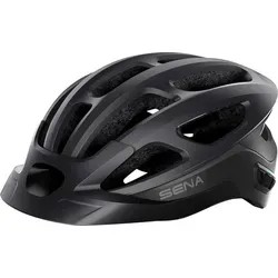 Sena R1 EVO Smart Fahrradhelm Matte Black M - Fahrradhelme mit integrierter Bluetooth-Technologie für Kommunikation und Musikgenuss, inklusive LED-Rücklicht für mehr Sicherheit und Sichtbarkeit beim Fahren.