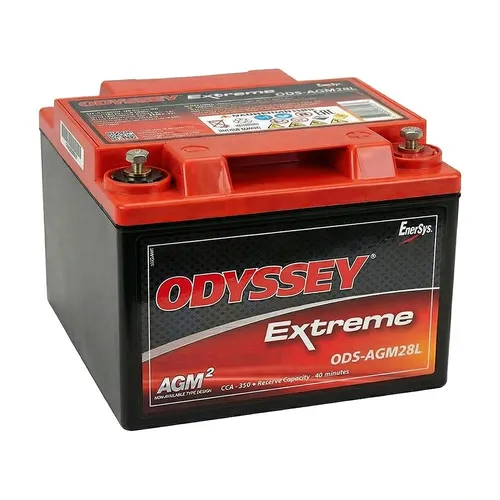Hawker Odyssey ODS-AGM28L 12V 28Ah 330A Motorradbatterie - AGM Motorradbatterie mit hoher Startkraft und langer Lebensdauer, ideal für Motorräder und Quads. Inklusive 7,50 € Pfand.