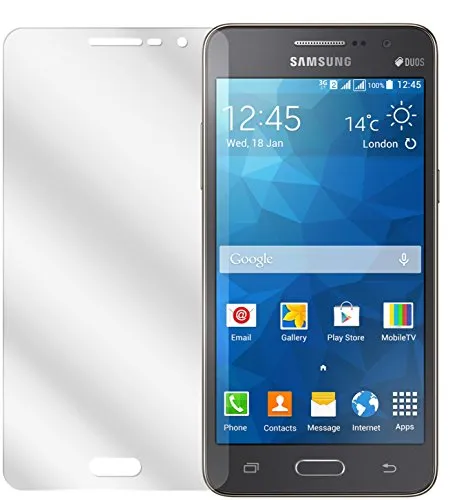 dipos I 2X Schutzfolie klar kompatibel mit Samsung Galaxy Grand Prime Folie Displayschutzfolie