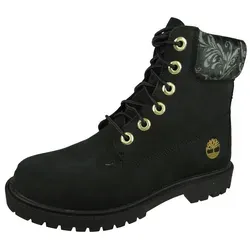 Timberland Damen Schnürstiefeletten HERITAGE 6, Schwarz - Wanderschuhe mit wasserdichtem Obermaterial aus Echtleder und komfortabler Anti-Fatigue Innensohle, ideal für Freizeit und Outdoor-Aktivitäten.