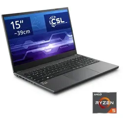 CSL R'Evolve C15 5500U / 64GB / 500GB / Windows 11 Home Notebook (39,6 cm/15,6 Zoll, AMD Ryzen 5 5500U, Radeon Graphics, 500 GB SSD) silberfarben