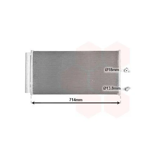 Van Wezel Kondensator für Klimaanlage 59015704 - Autoteile für effiziente Kühlung, sorgt für optimale Leistung Ihrer Klimaanlage im Fahrzeug.