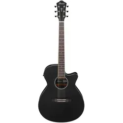 Ibanez AEG7MH-WK Weathered Black - AEG-Serie Akustikgitarre, Sapele Decke und Purpleheart Griffbrett für warmen Klang und hervorragende Bespielbarkeit