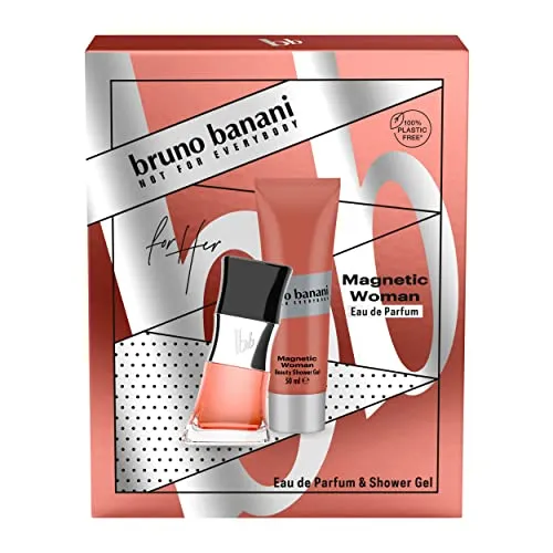 bruno banani Geschenkpackung MAGNETIC Woman Eau de Parfum 30ml + Duschgel 50ml