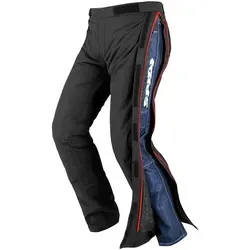 Spidi Motorrad Regen Hose Superstorm H2OUT - Schwarz/Blaue Größe L - Motorradhosen mit wasserdichter H2OUT Membran und isolierender Auskleidung, ideal für alle Wetterbedingungen und Sicherheit durch verstellbare Protektoren.