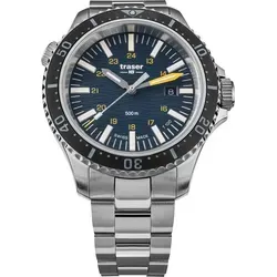 Traser Klassische Uhr 109372 - Armbanduhr für Herren mit Swiss Made Uhrwerk, 50 bar wasserdicht und leuchtenden Zeigern für optimale Lesbarkeit bei Nacht.