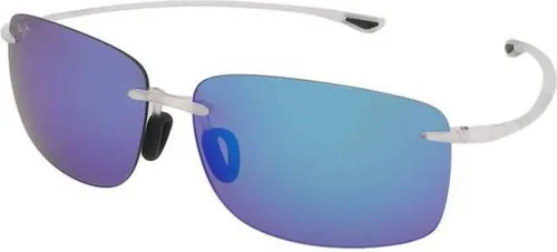 Maui Jim HEMA - Crystal Matt (B443-05CM) Sonnenbrille - Sonnenbrille mit polarisierten Gläsern für optimalen UV-Schutz und gestochen scharfe Sicht, ideal für Sonnenliebhaber und Outdoor-Aktivitäten.