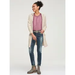 heine Strickjacke Long-Strickjacke, sand