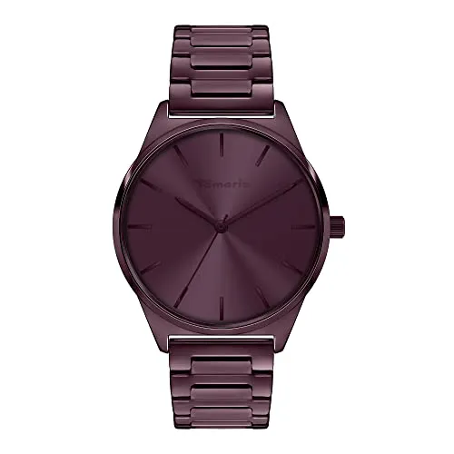 Tamaris Armbanduhr TT-0073-MQ IP Purple - Elegante Armbanduhr für Damen mit klassischem Design, kratzunempfindlichem Glas und hochwertigem Edelstahlband. Ideal für jeden Anlass, verpackt in einer stilvollen Geschenkverpackung.