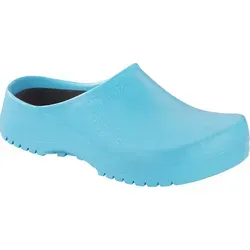 BIRKENSTOCK Super Birki Fusion Clog Blue Light Größe 36 - Hochwertige Clogs für Herren mit auswechselbarem, anatomisch geformtem Kork-Latex-Fußbett, waschbar bis 30°C und öl- sowie fettbeständiger Sohle für optimalen Komfort und Pflegeleichtigkeit.