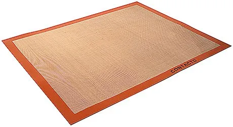 Contacto Silikon Backmatte für GN 2/1 Backbleche, 64 x 52 cm - Backunterlagen aus silikonbeschichtetem Glasfaser-Gewebe, temperaturresistent von -40 bis +300 Grad C, leicht zu reinigen und ideal als Ersatz für Backpapier.