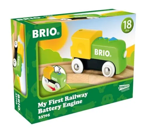 Brio MyFirst Railway Battery Engine - BRIO Train, batteriebetriebene Lokomotive für kleine Kinder, fördert kreatives Spiel und Motorik.