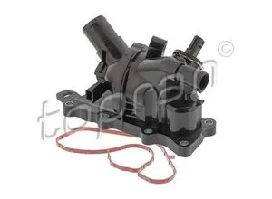 TOPRAN Thermostatgehäuse vormontiert für Renault/Dacia - Autoteile - Vormontiertes Kunststoffgehäuse mit integriertem Thermostat und Dichtung, ideal für eine einfache und schnelle Montage in zahlreichen Renault und Dacia Modellen.