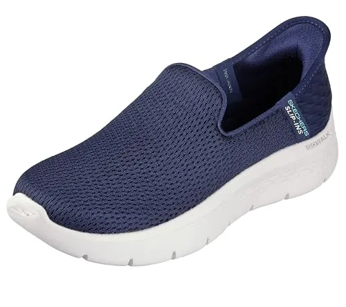 Skechers Go Walk Flex-Relish Slip-Ins Sneakers Damen - Sneaker für Damen, mit atmungsaktivem Funktionsmesh und exklusivem Heel Pillow für optimalen Halt. Ideal für bequemes Gehen dank der dämpfenden Air-Cooled Memory Foam Innensohle.