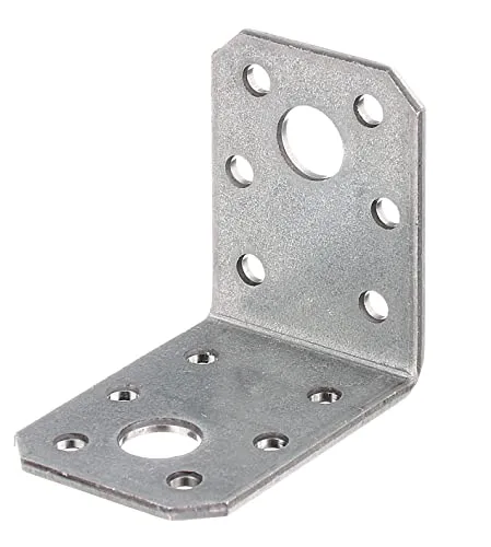 GAH Alberts Winkelverbinder 50x50x35x2, 5mm Stahl roh - Robuster Winkelverbinder aus sendzimirverzinktem Stahl, ideal für stabile Holzverbindungen. Perfekt für den professionellen Einsatz in Bauprojekten.