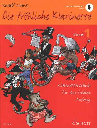 Die fröhliche Klarinette: Klarinettenschule für den frühen Anfang, Band 1 - Primärbildung – Lehrbuch für Klarinette mit ausgewogener Kombination aus sorgfältiger Verarbeitung und hochwertigen Materialien für den optimalen Lernstart.