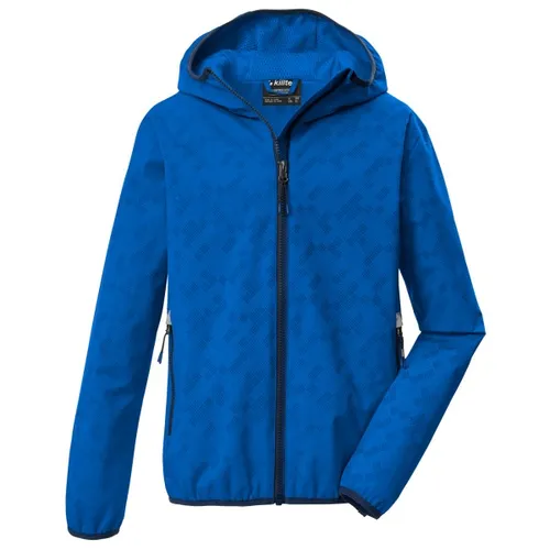 killtec KOS 145 Kinderjacke royal (00242) 152 - Leichte, winddichte Funktionsjacke für Kinder mit faszinierendem Magic Print, der bei Nässe sichtbar wird. Optimaler Schutz bei Wind und Wetter dank 10.000 mm Wassersäule und verschweißten Nähten.