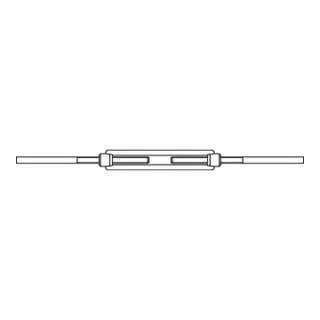 DIN 1480 Spannschlösser A 2 SP AE M 16 A 2 S - Robustes Spannschloss für vielseitige Anwendungen, ideal für den professionellen Einsatz in der Befestigungstechnik.