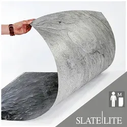Wandverkleidung aus Naturstein, Anthrazit, Grau, Silber, 122x61 cm - Hochwertiges Wandpaneel (BxL: ca. 122x61 cm) aus anthrazit-grauem Glimmerschiefer, ideal für Innen- und Außenbereiche. UV-resistent, wasserfest und leicht zu reinigen – für eine moderne Raumgestaltung mit einzigartigem Charakter.