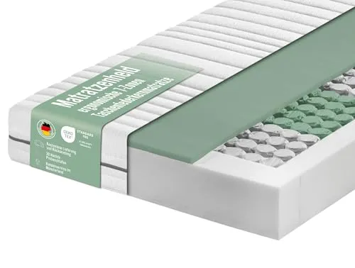Matratzenheld Relax Matratze | Ergonomische 7-Zonen Taschenfederkernmatratze - Hochwertige 7-Zonen Matratze, ideal für alle Schlaftypen. Punktelastische Druckentlastung und optimale Unterstützung, produziert in Deutschland. 30 Nächte Probeschlafen ohne Risiko!
