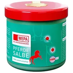 WEPA Pferdesalbe 500 ml - Effektive Muskel- und Gelenkpflege - Sonstiger Pferdebedarf: Die dermatologisch getestete WEPA Pferdesalbe mit Arnika, Menthol und Kampfer bietet kühlende und wärmende Eigenschaften für Sportler und aktive Menschen.