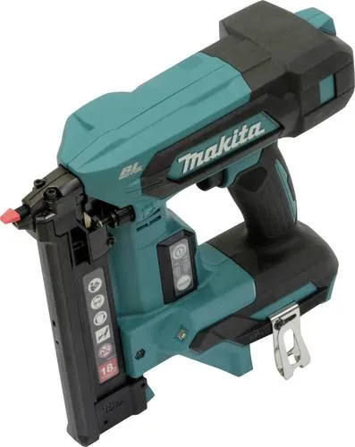 Makita DST630Z Akku-Tacker 18V - Mobiler Tacker ohne Druckluft - Tacker für präzise Befestigungen, mit pneumatischem Federmechanismus, zwei Leistungsstufen und 110 Klammern Kapazität. Ideal für flexible Projekte mit ergonomischem Griff und LED-Arbeitsleuchte.