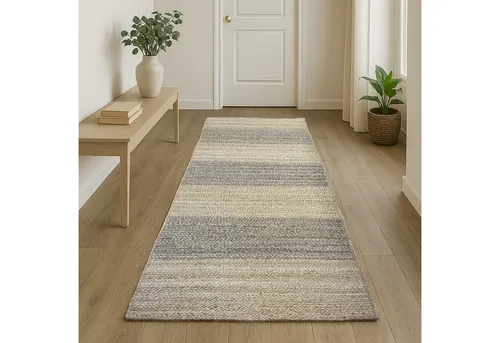 Myflair Teppich Natural Bengal, handgeflochten, rechteckig 80x250 cm - Teppich aus 100% Jute, handgewebt und wendbar für vielseitige Gestaltungsmöglichkeiten. Ideal für ein skandinavisches Ambiente in Ihrem Zuhause.