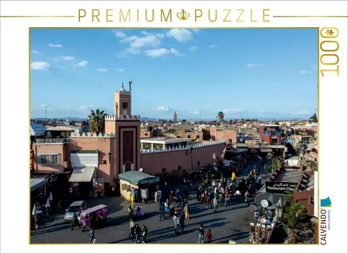 CALVENDO Puzzle CALVENDO Puzzle Djemaa el-Fna-Platz, Marrakesch 1000 Teile Lege-Größe 64 x 48 cm Foto-Puzzle Bild von Hermann Koch, 1000 Puzzleteile