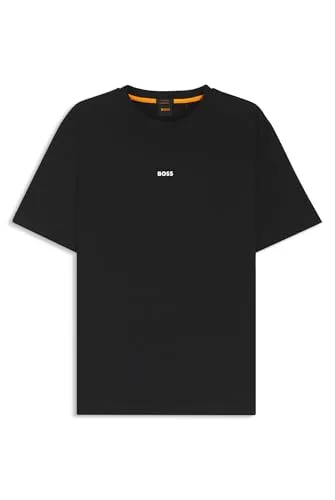 Herren T-Shirt BOSS ORANGE "TChup" in Schwarz - XXXL - Herren-Shirts aus 96% Baumwolle und 4% Elasthan, lässiger relaxed fit, angenehm durch Single Jersey, perfekt für Casual-Outfits.