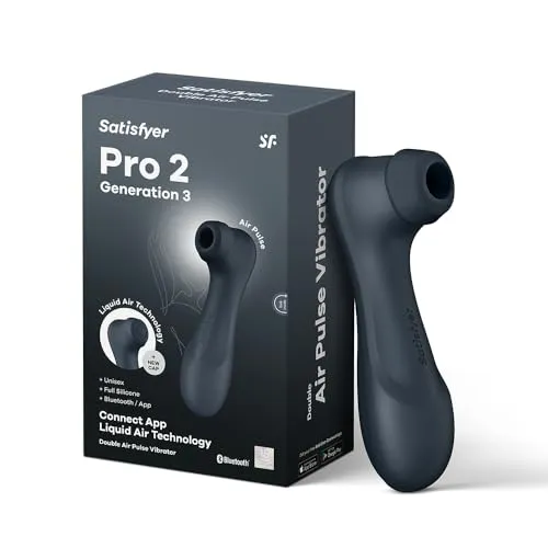 Satisfyer Pro 2 Generation 3 Vibrator mit Connect APP | Liquid-Air-Technologie | Leise Starke Klitoris-Stimulation | Druckwellenvibrator mit Vibrationen | Sex-Spielzeug Geschenk für Frauen | Dildo