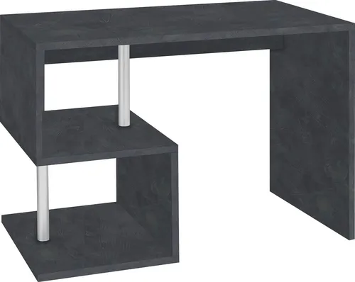 Schreibtisch INOSIGN "Esse" – Moderner Design-Schreibtisch in Grau - Kinderschreibtische mit elegantem Design aus FSC®-zertifiziertem Holzwerkstoff, ideal für kreative Lernumgebungen. Stabile Ablagemöglichkeiten und vielseitige Nutzung.