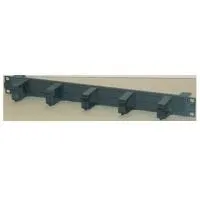 Apra-Gruppe apraNET - Kabelführungsplatte für Schaltschrank - Schwarz, RAL 9005 - 1U - 48,3 cm (19") (21-3145-80)