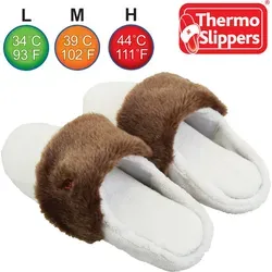 THERMO SLIPPER - Kabellose beheizbare Hausschuhe Größe S 36-37,5 - Erleben Sie mit den THERMO SLIPPERS kabellose Wärme für Ihre Füße. Ideal für kalte Tage, flexibel und rutschfest, mit 3 Heizstufen. Genießen Sie Komfort und Sicherheit zu Hause!