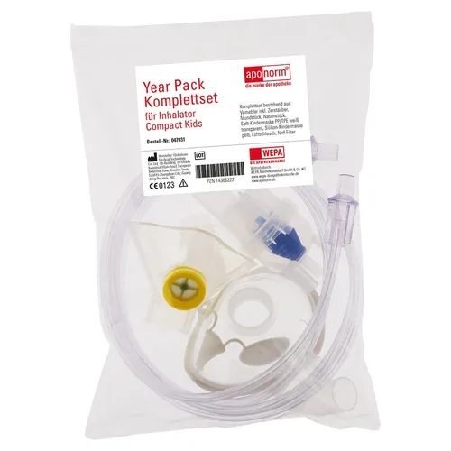 Aponorm Inhalator Compact Kids Year Pack - Arzneimittel für Kinder, hochwertiger Inhalator für effektive Atemwegstherapie und einfach in der Anwendung.