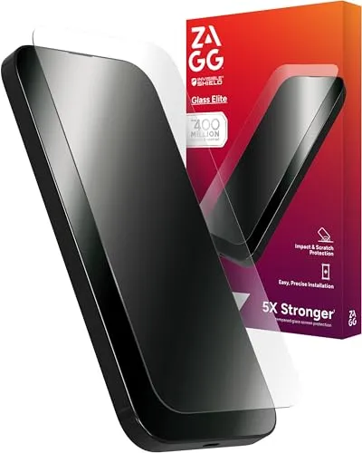 ZAGG InvisibleShield Glass Elite für Apple iPhone 15 Pro Max - Handy-Zubehör, hochgradig kratzfestes Glas für optimalen Bildschirmschutz und maximale Klarheit