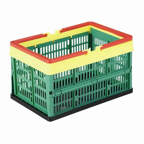 Alpfa Einkaufskorb klappbar 16 l mit Henkel - Einkaufswagen & -körbe: Praktischer klappbarer Einkaufskorb mit 16 l Volumen, ideal für den Einkauf und vielseitig einsetzbar.