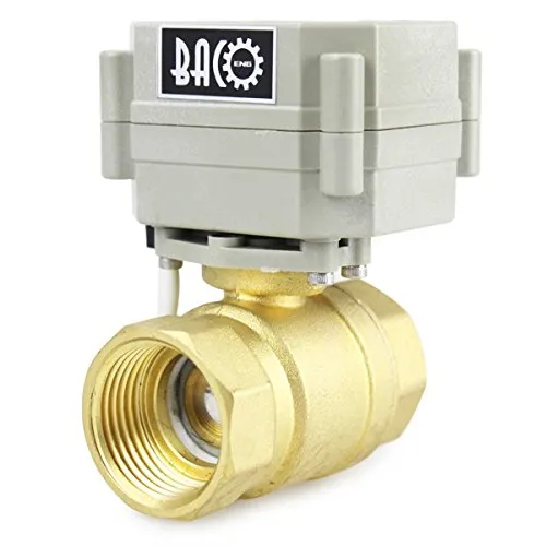 BACOENG AC110-230V 2 Wege 1" Messing Motorkugelhahn Zonenventil CR202C 2 Drähte Elektrische Kugelventil NC