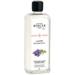 Maison Berger Lampe Berger Refill Champs de Lavande - 1 Liter - Duftlampen mit gebrauchsfertigem Refill für 40 Stunden Diffusion. Erleben Sie die entspannende Wirkung von Lavandin und Eukalyptus für ein harmonisches Raumklima.