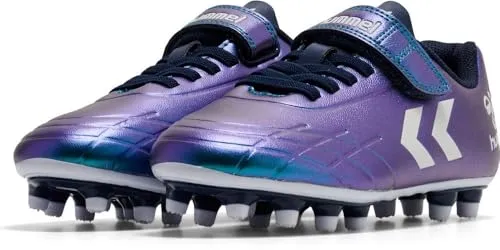 Hummel Top Star FG JR Fußballschuhe bunt 216568-6237 - Größe 33 EU - Hochwertige Fußballschuhe mit elastischer Schnürung und Klettverschluss für festen Boden. Ideal für junge Spieler, die Komfort und Griffigkeit auf dem Platz suchen.